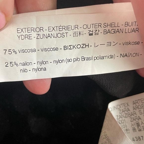 Zara trf velvet animal print v-neck spaghetti straps mini dress. Size X-Small - Picture 6 of 6